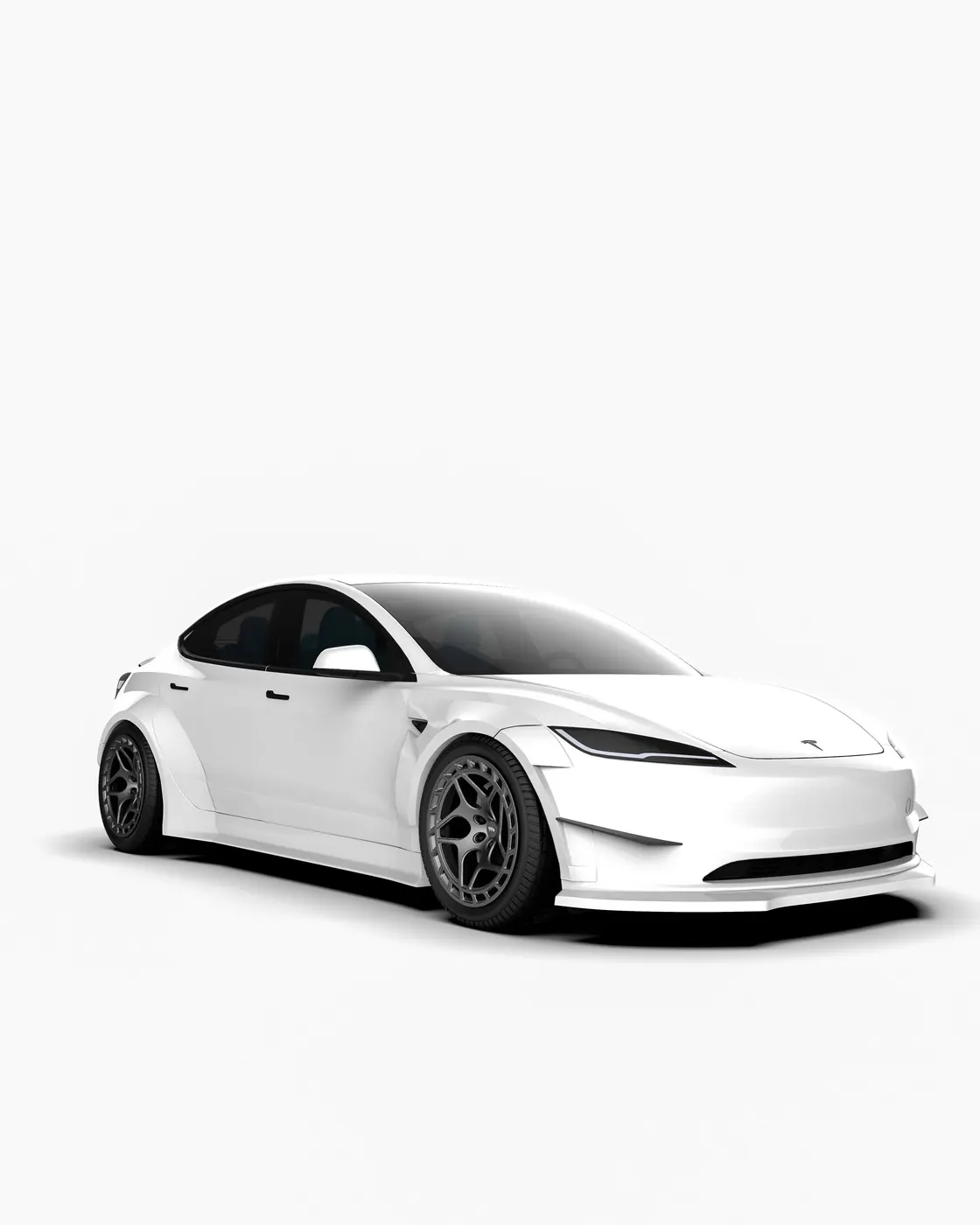 Tesla Model 3 Highland ชุด WAIDO มุมข้าง