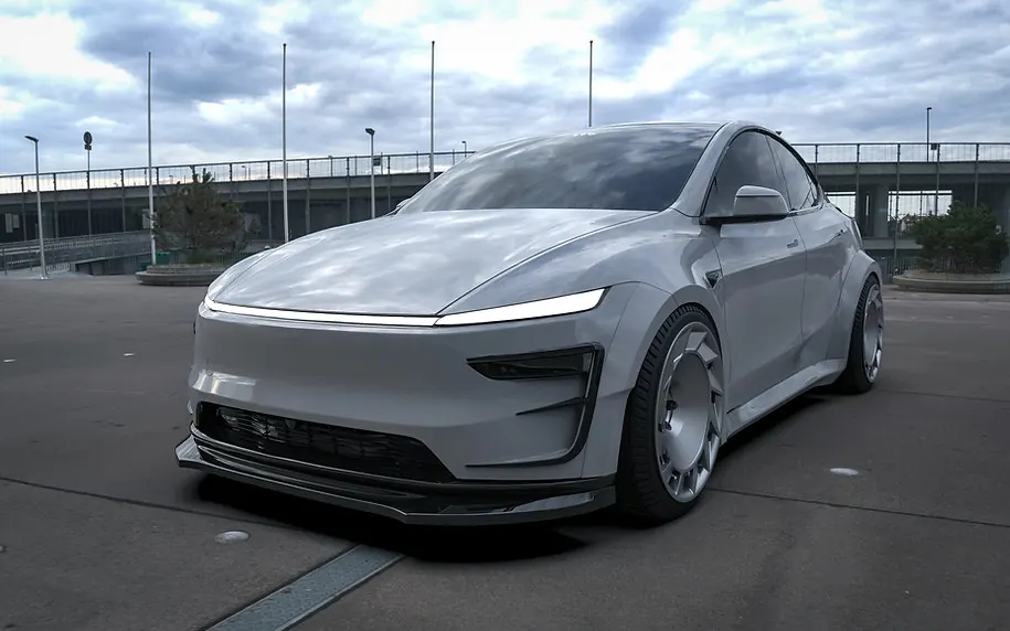 Tesla Model Y Juniper ชุด WAIDO มุมหน้า